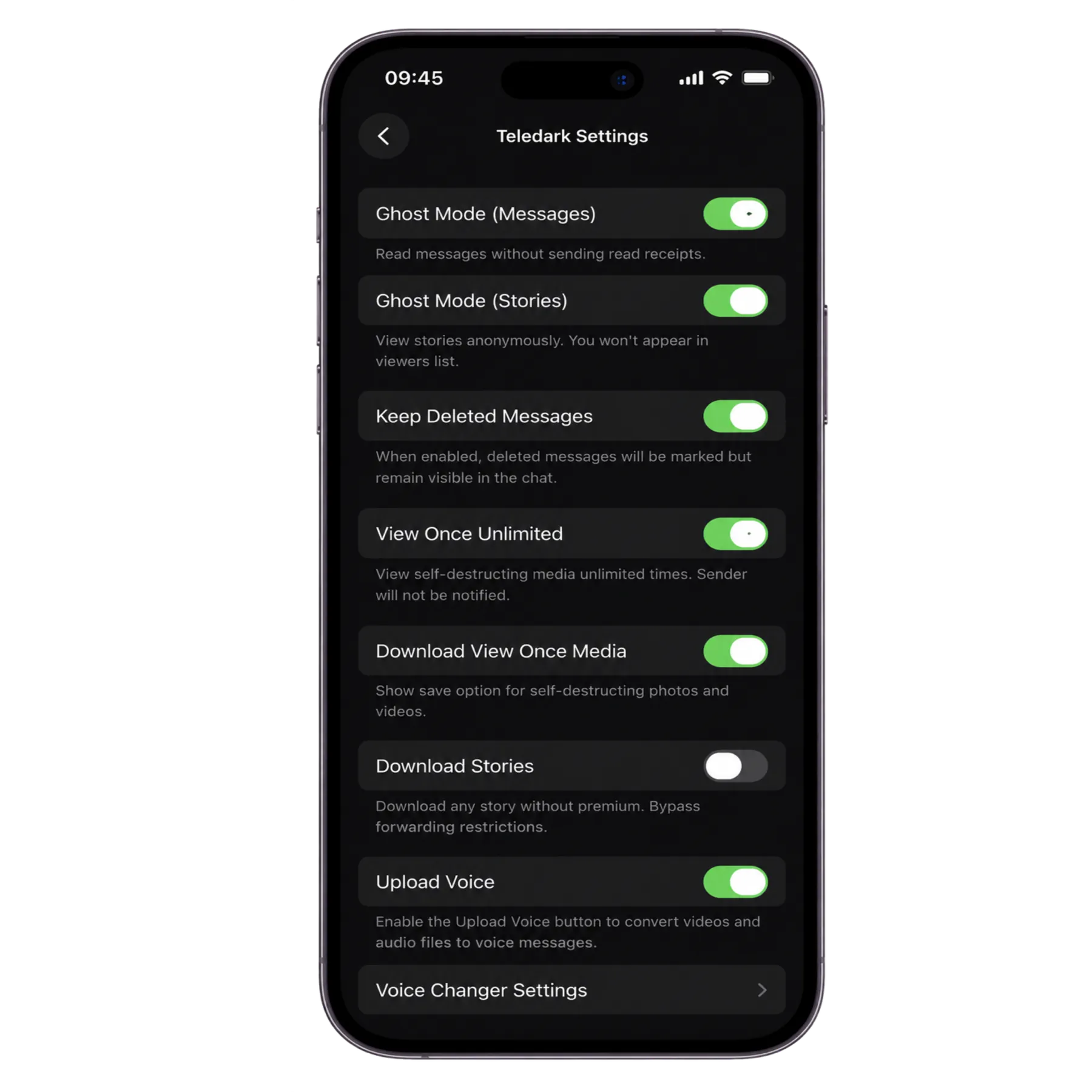 VexGram settings